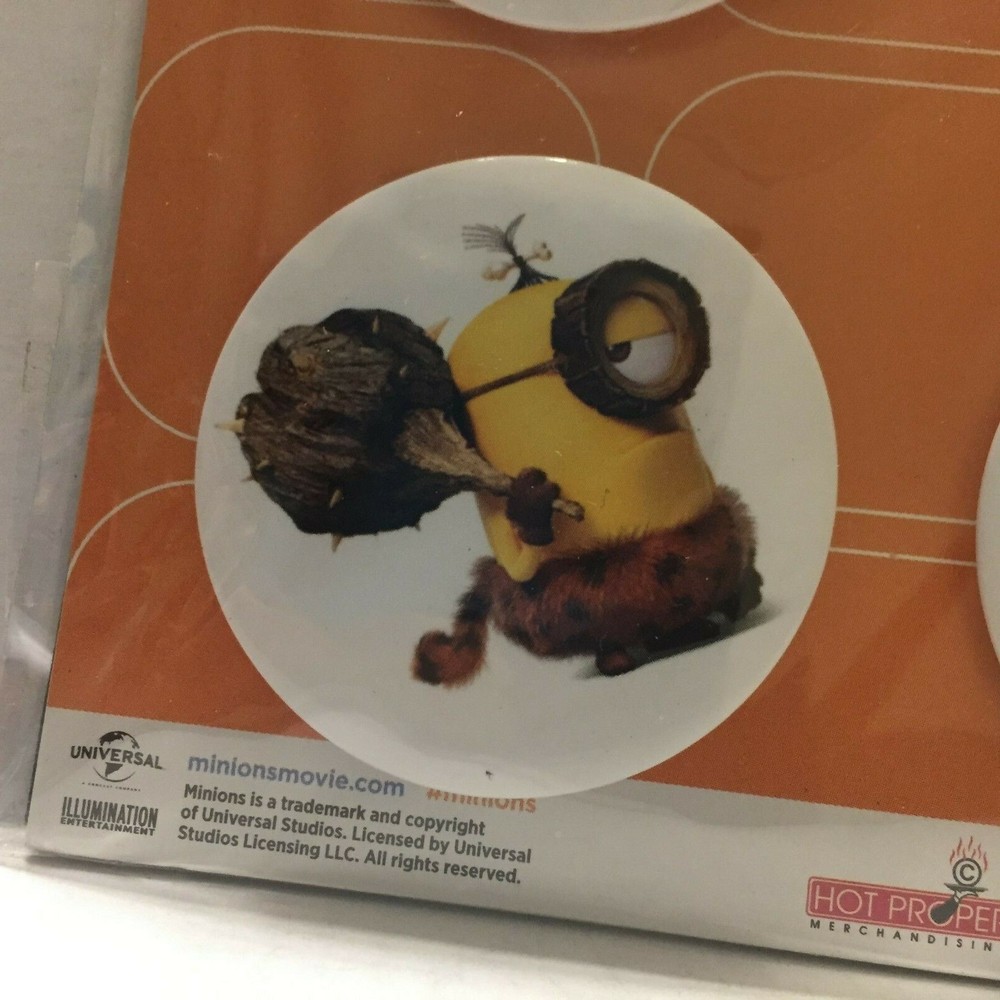 NEW Official Despicable ME Minions 4 Button Set
