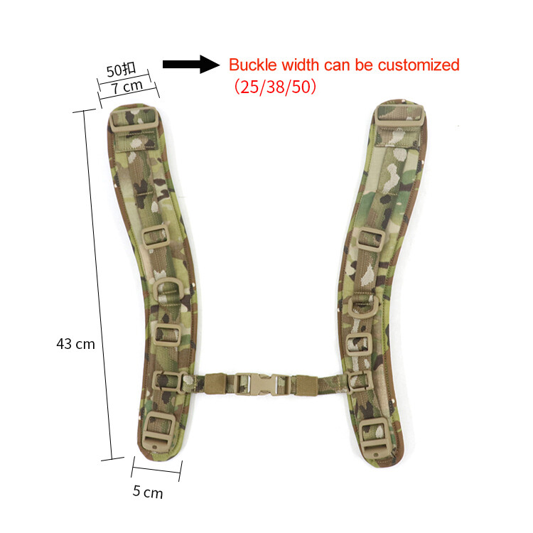 Tactical X-Ray Double Shoulder Strap Backpack Replaceable Comfort Decompression