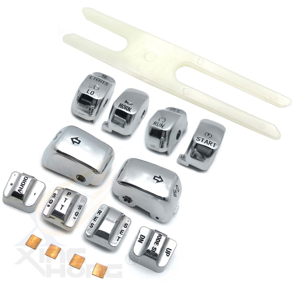 Hand Control Switch Cover Housing Button Cap For 96 - 2013 Harley Electra Glide