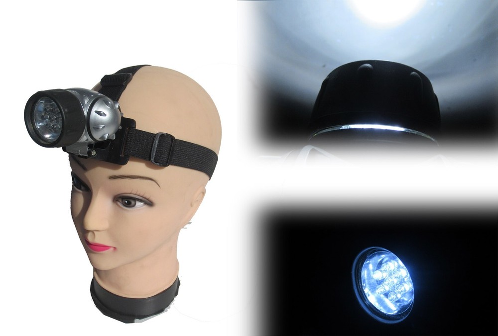 Super Bright 7 LED Head Cap Light Water-resistant Bicycle Flashable headlamp