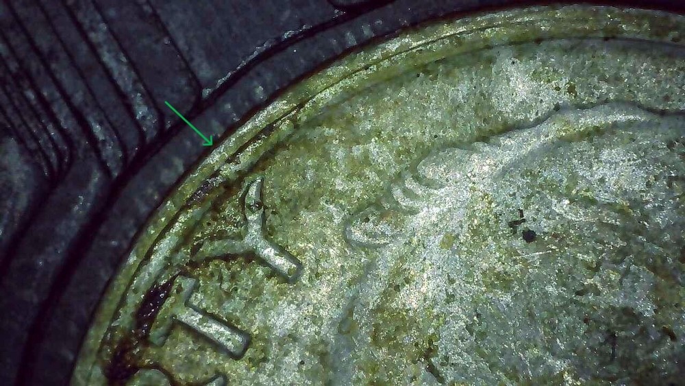 1965 Dime error collar clash and DDO on GOD