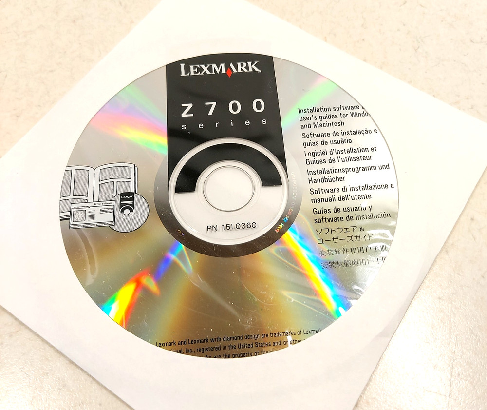 Lexmark Z 700 Series Printer Driver Software/User Guide CD-ROM, PC/Mac, 2003