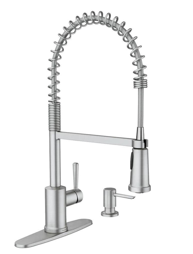 Moen 87194SRS Indi Single-Handle Pre-Rinse Spring Pulldown Sprayer Kitchen