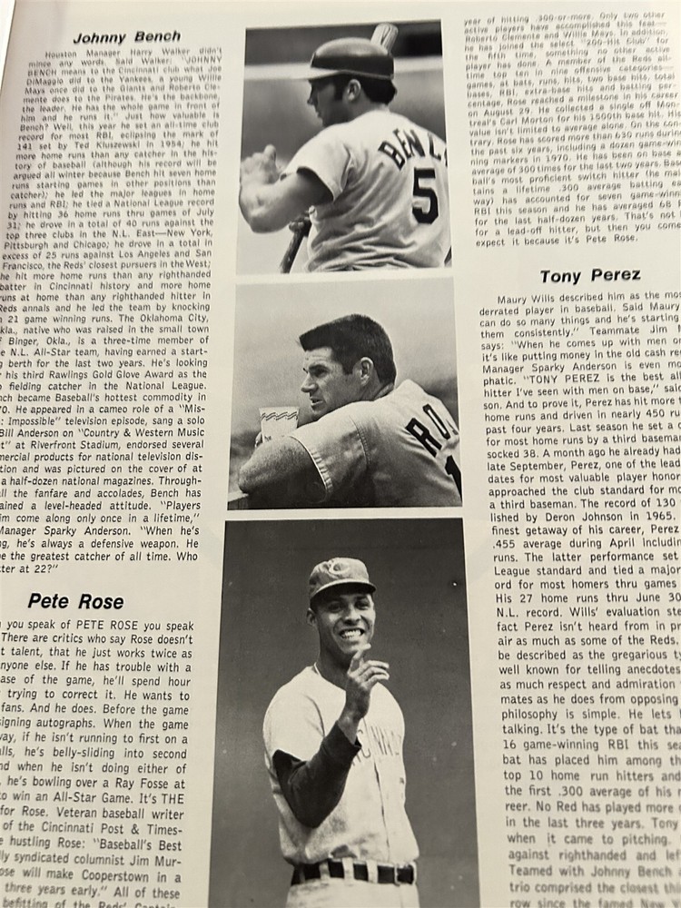 1970 CINCINNATI REDS vs PITTSBURGH PIRATES NLCS Program STARGELL Rose CLEMENTE