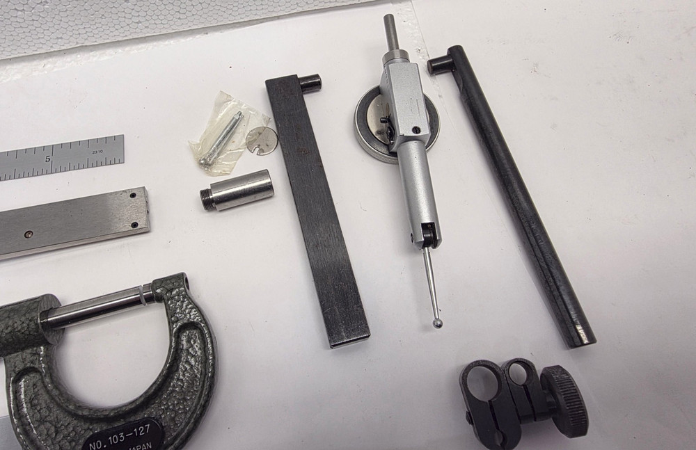 MITUTOYO TOOL SET KIT, Combination Square, Dial Caliper, Indicator, Micrometer..