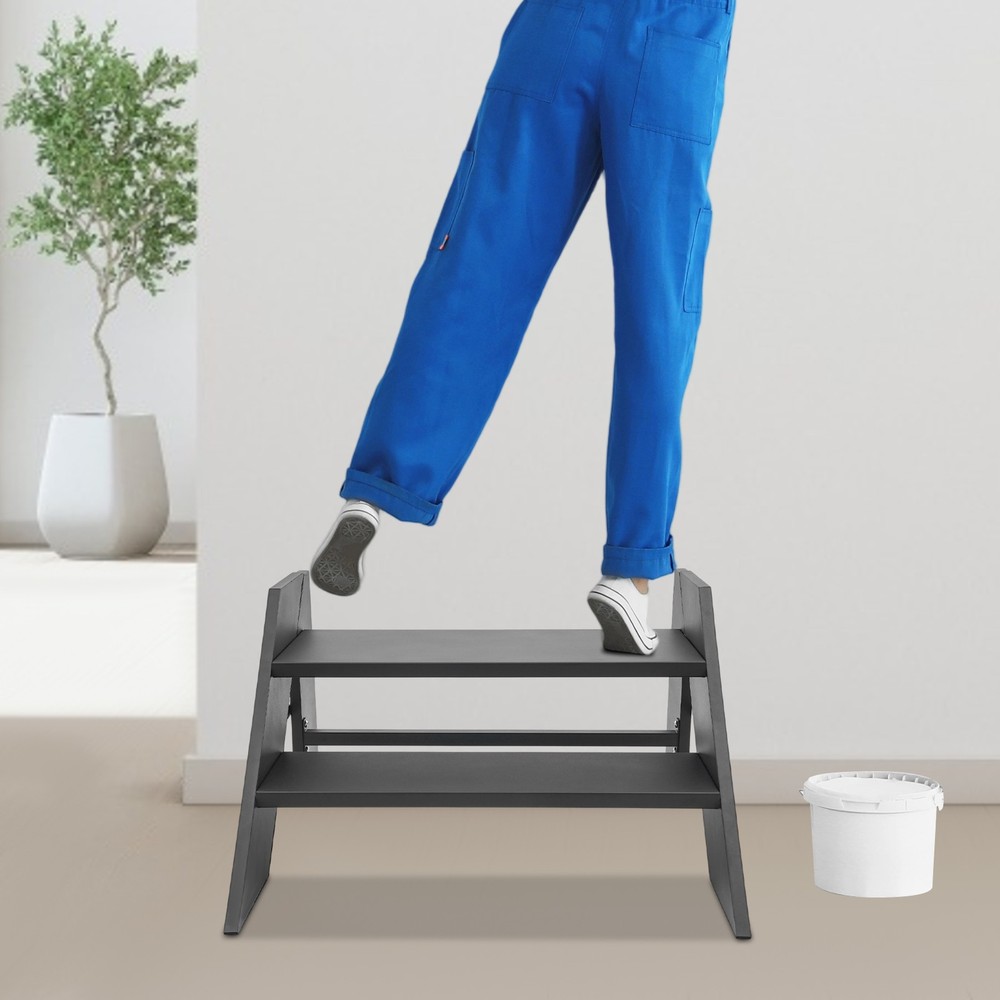 68.5*66*42cm Foldable Step Stool, 2 Step Folding RV Step Ladder, RV Step Stool