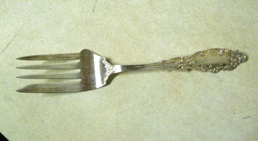1893 Gorham LUXEMBOURG Silver Plate Medium Cold Meat Serving Fork Replacement