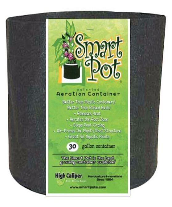 Smart Pot Fabric Aeration Container - Black / 30 gallon / each
