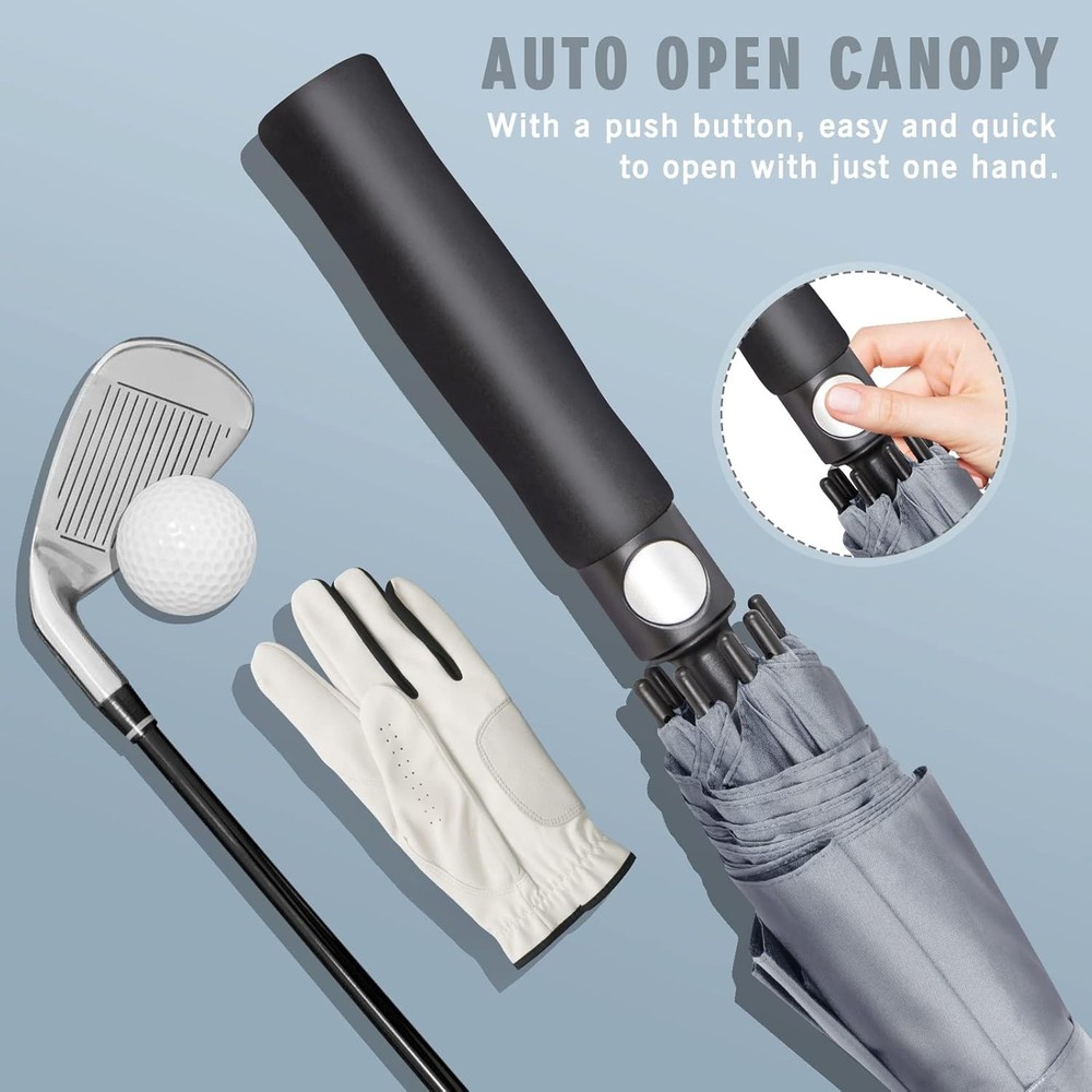 Golf Umbrella Windproof Extra Large Oversized Heavy Duty Double Canopy Rain