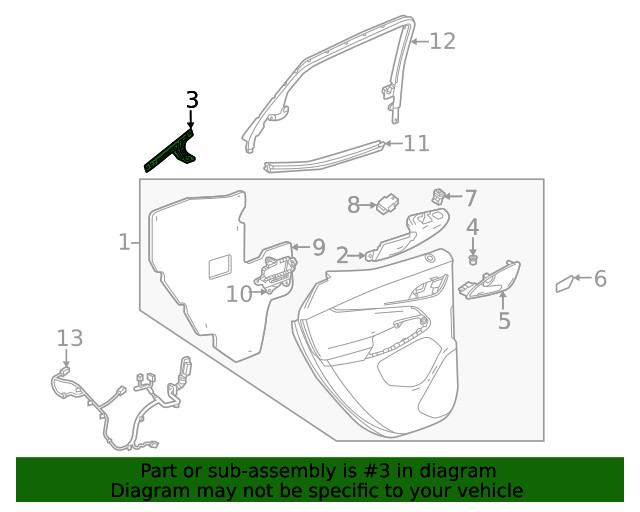 Genuine GM Armrest Bracket 42602186