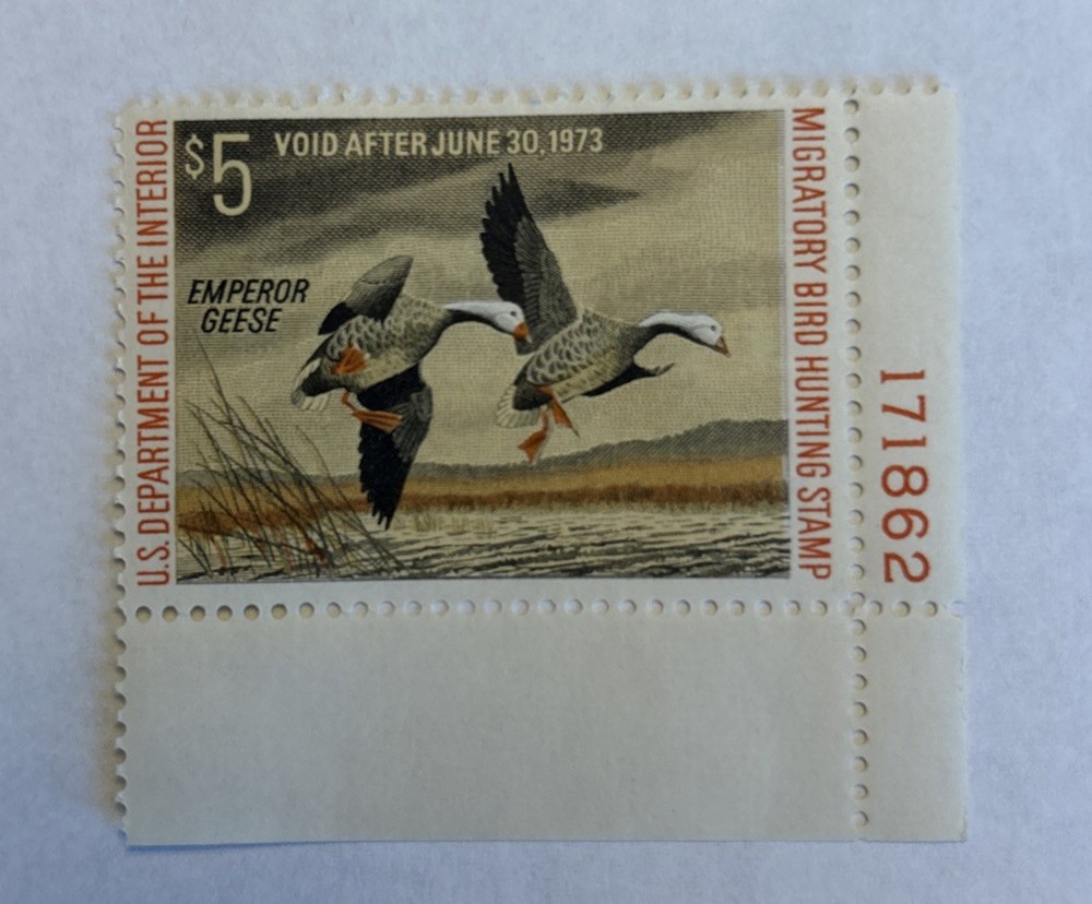 1972 Federal Duck Stamp Plate#