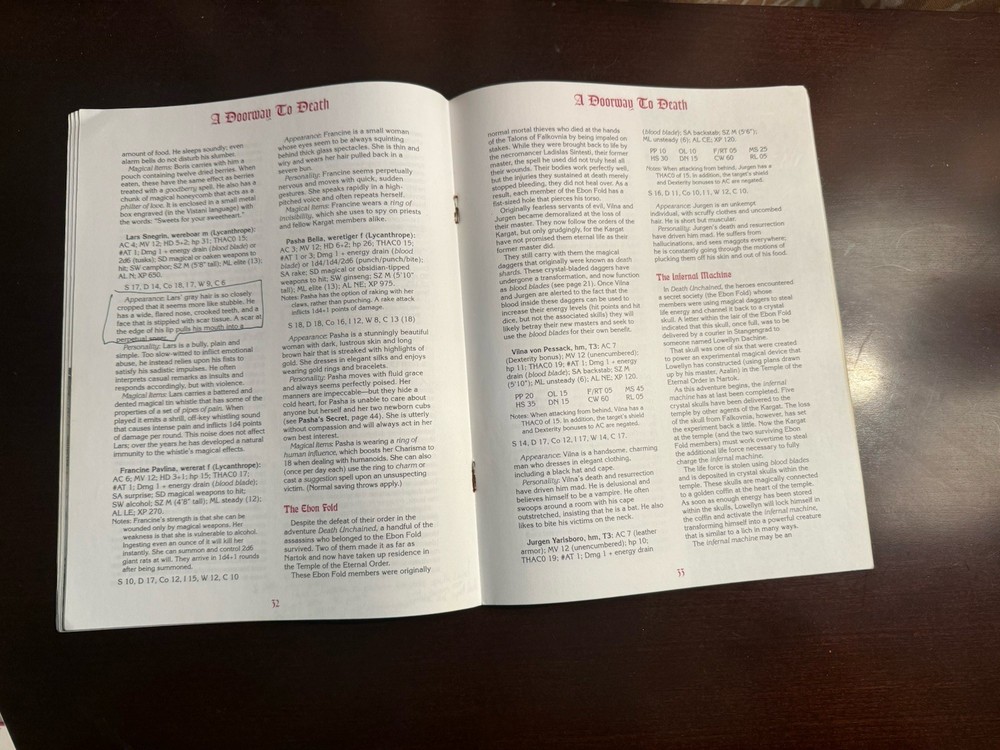 AD&D TSR Ravenloft “Death Ascendant”