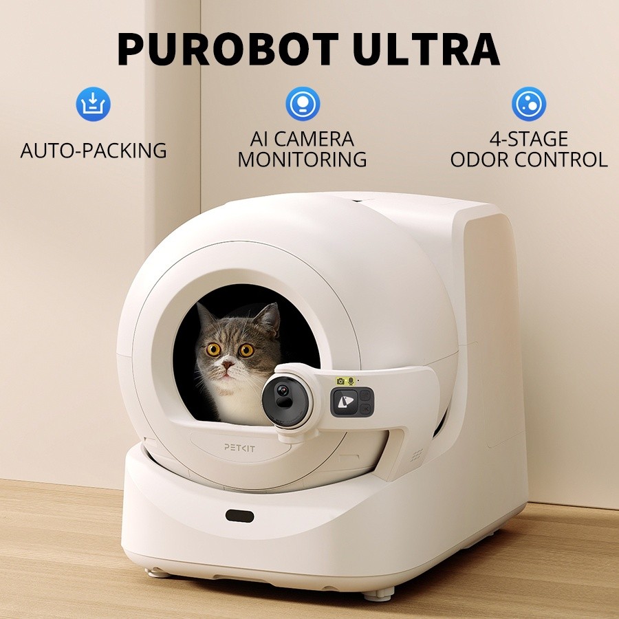 PETKIT Self Cleaning Cat Litter Box Automatic Litter Box for Multiple Cats