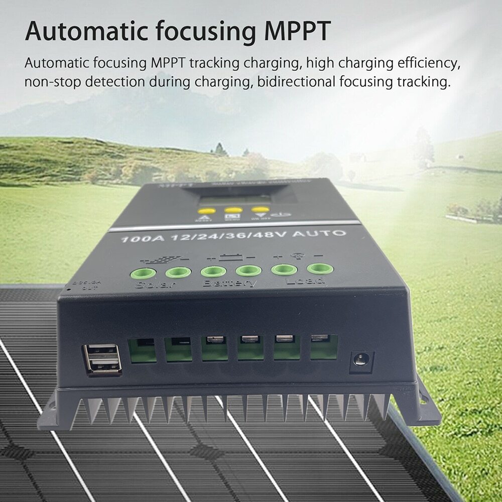 MPPT/PWM Solar Charge Controller Auto Controller Tools Solar PV Battery Charger