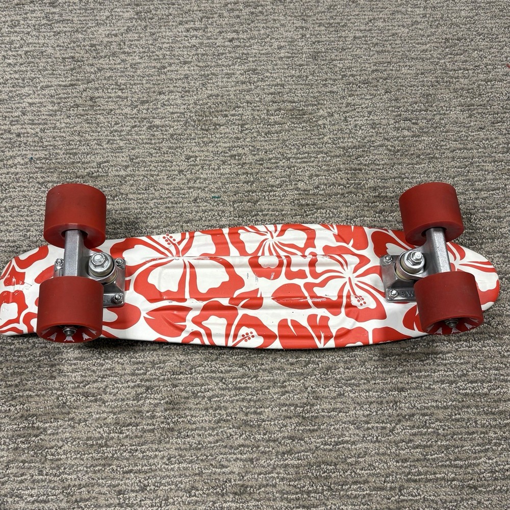 SWELL 22" SKATEBOARD COMPLETE/ White & Red Aloha