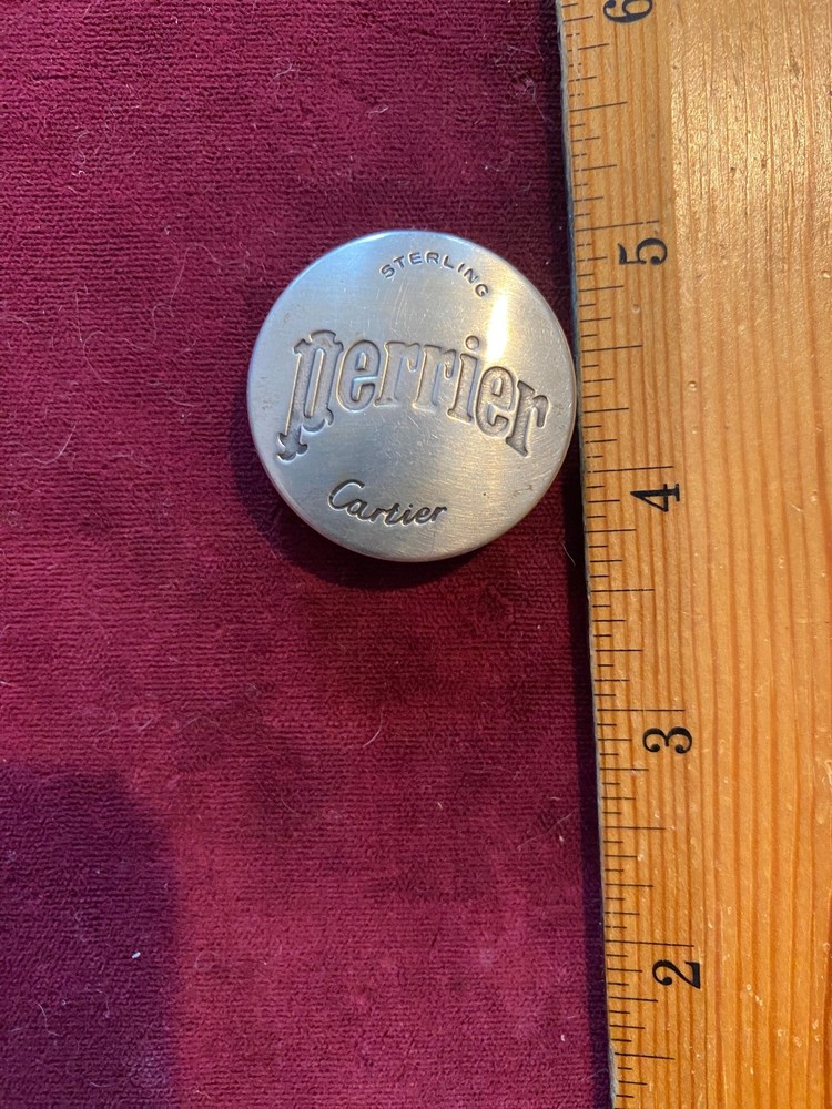 Cartier Perrier Sterling Silver Bottle Cap BOTTLE CAP