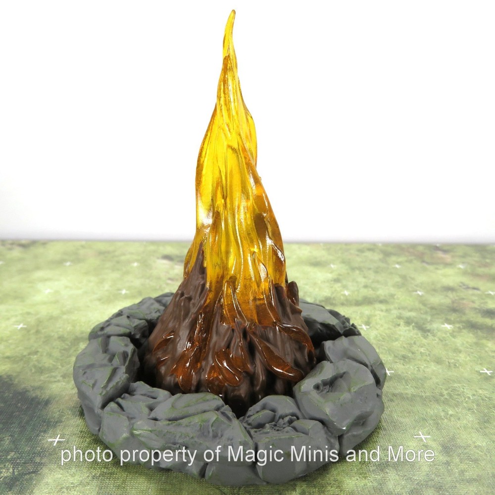 Jungle Shrine ~ BONFIRE w/ STONE FIRE PIT Pathfinder D&D 4d Settings miniature