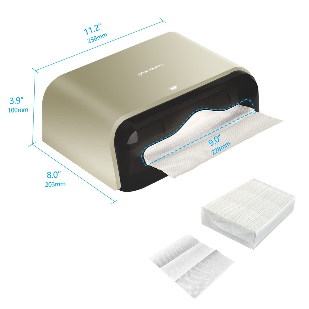 C-Fold Paper Towel Dispenser for Bathroom: Compact 200 Sheets Large Capacity ...