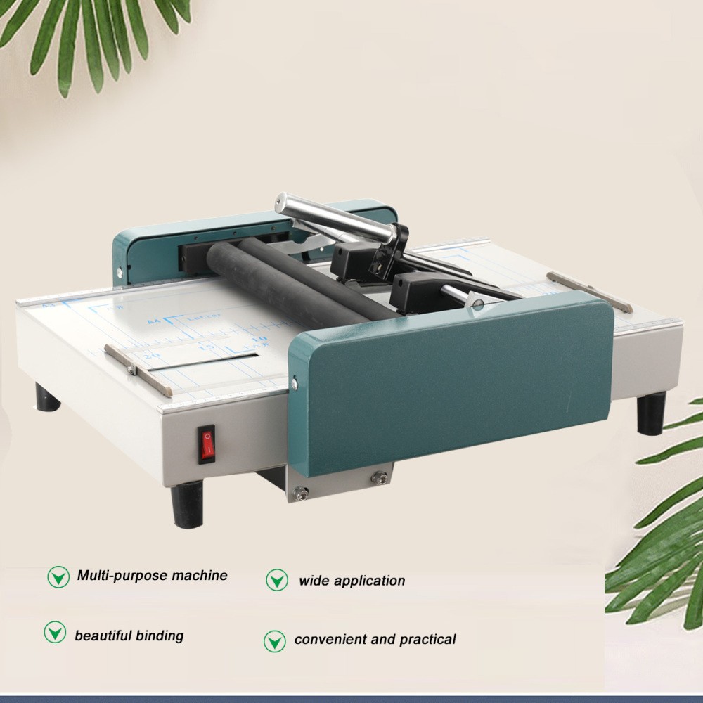 Automatic Booklet Maker Electric Binding Folding Machine Book Folding Machine US