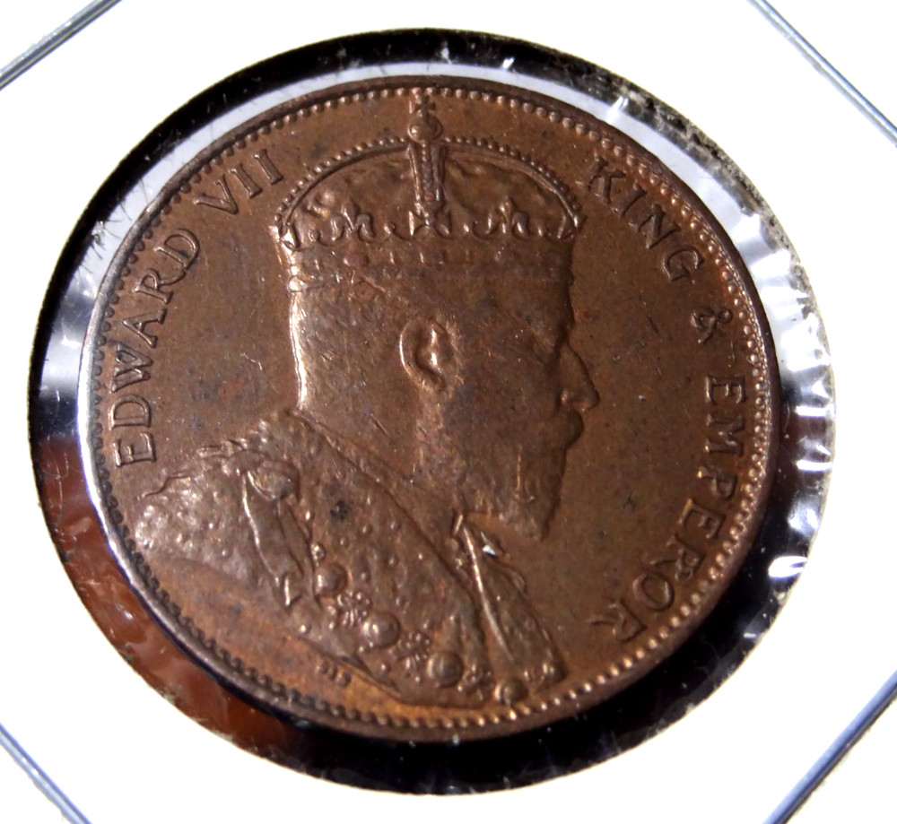 1906 Ceylon 1 Cent and 1890 1/4 Cent Coins