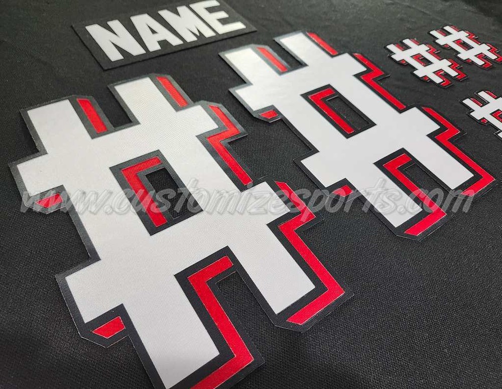 New Jersey Devils Customized Number Kit For 2021-Present 3rd Uniform
