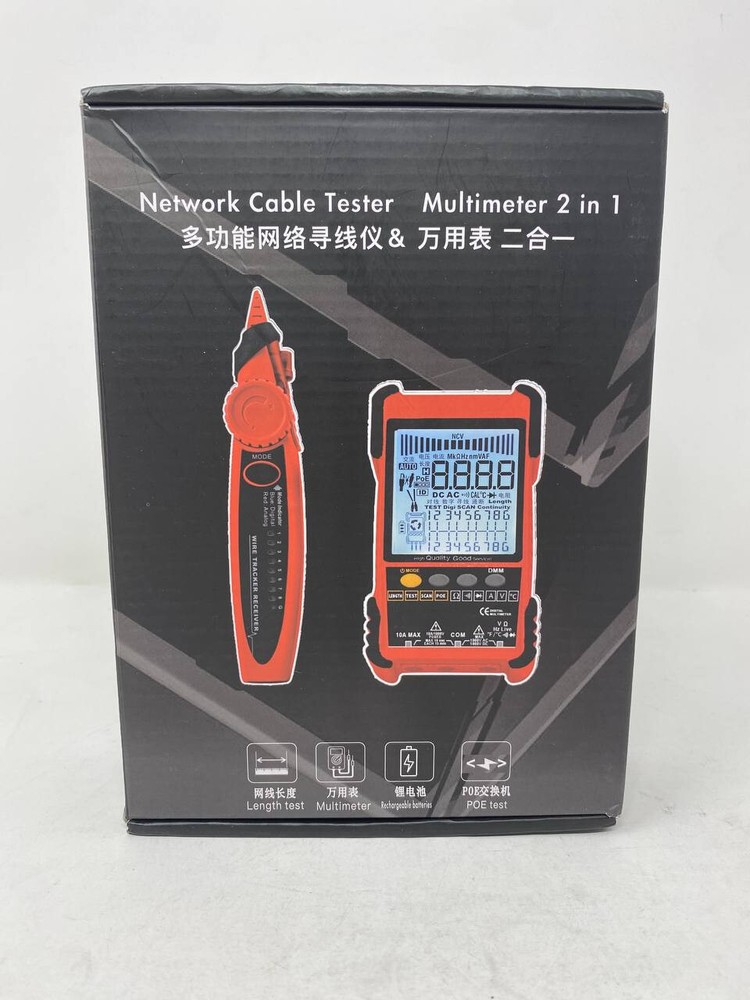 Thunder Tools TOOLTOP ET616 Handheld Portable Network  Cable Tester with LCD