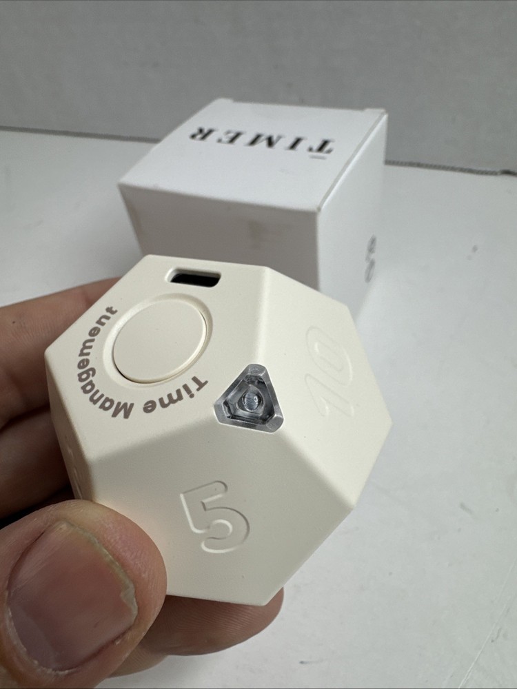 Pomodoro Desk Gravity Flip Timer – 11 Preset Countdown, Rechargeable, Vibration