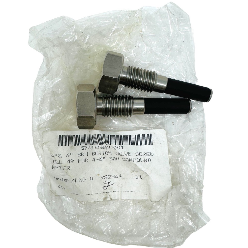 Hex Bolt for 4-6 in SRH Compound Water Meter, 2 Pack