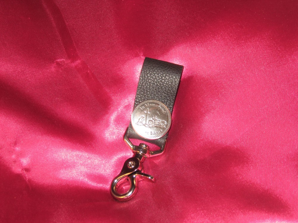 Handcrafted Key Chain/Clip Fallen Biker