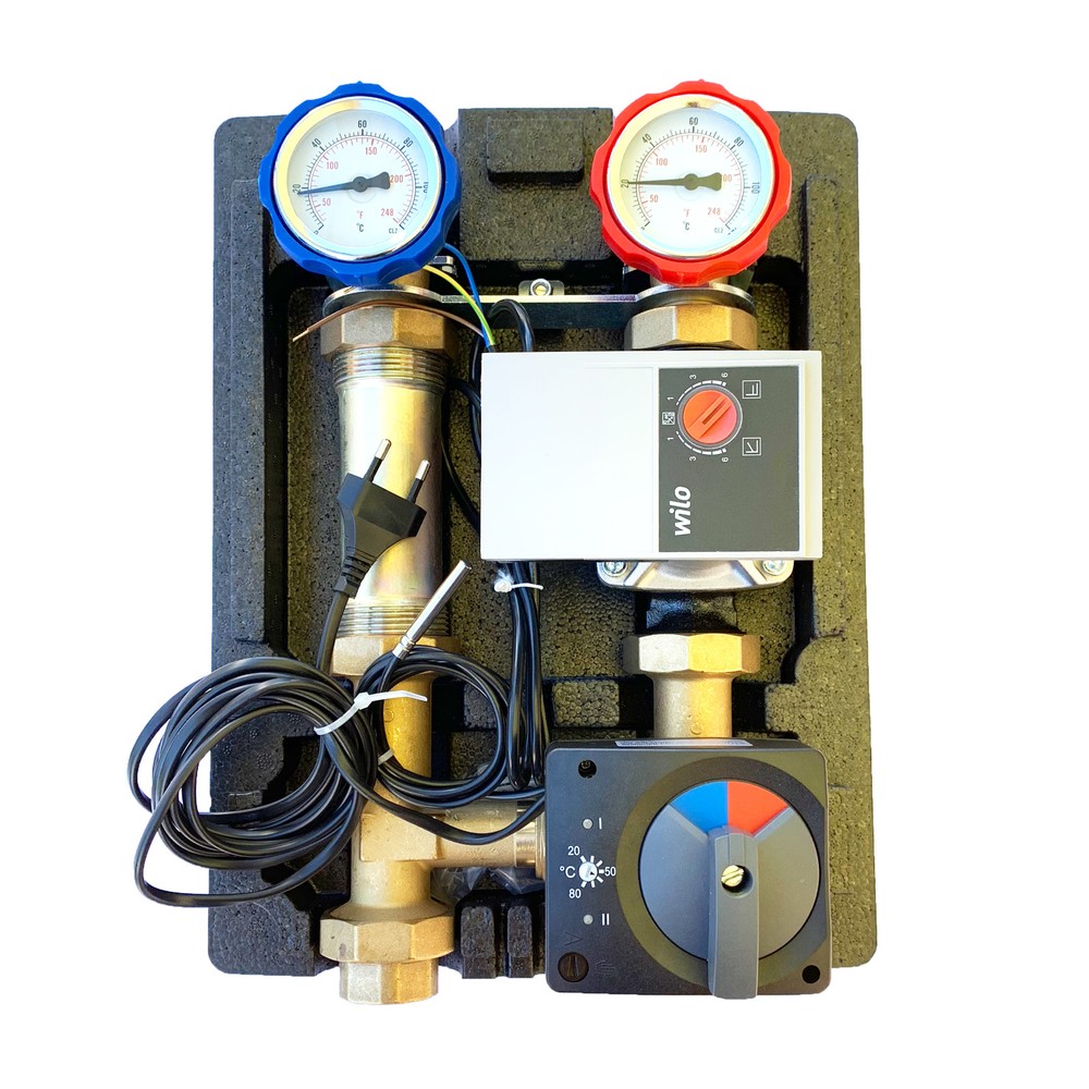 Fixed Value / Konstantwert Pump Assembly DN25 for Underfloor Heating With Wilo