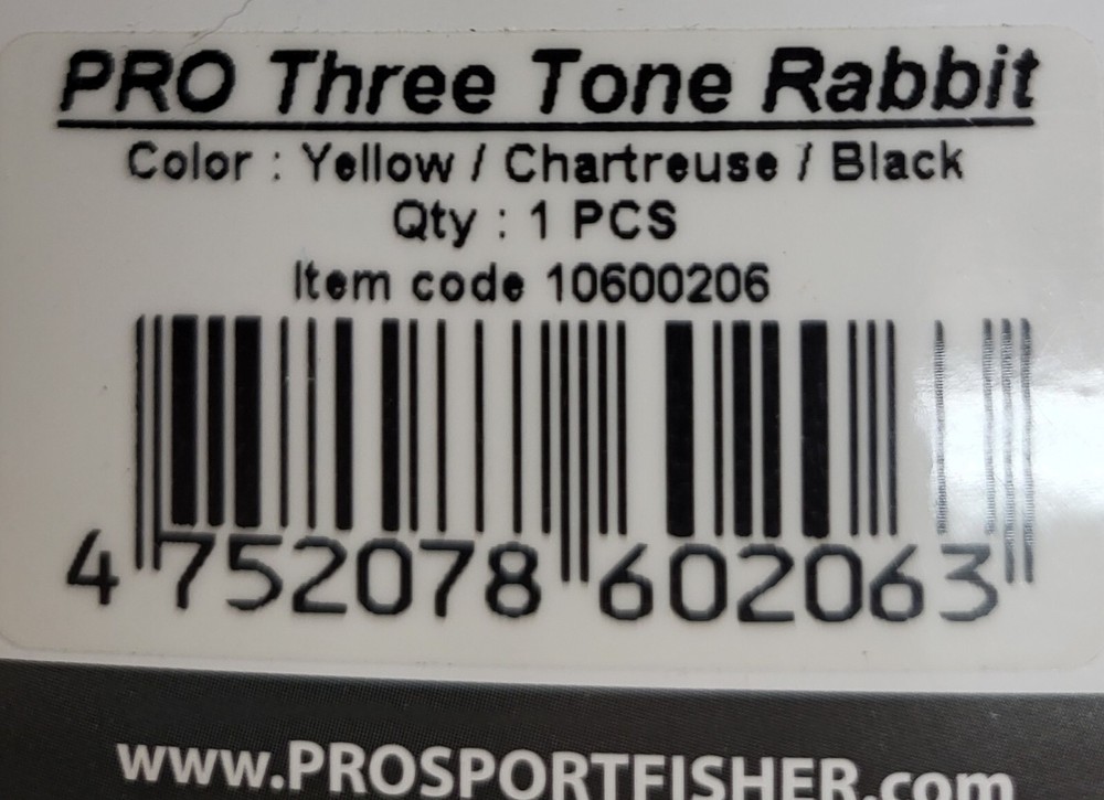 PRO " Three Tone Rabbit " Yellow/Chartreuse/Black