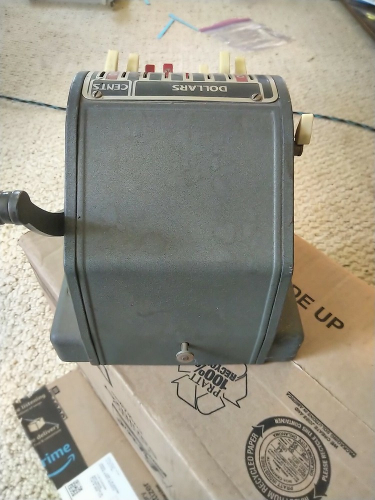 Antique Paymaster Checkwriter & Protector Series 400 Chicago IL Paycheck Printer