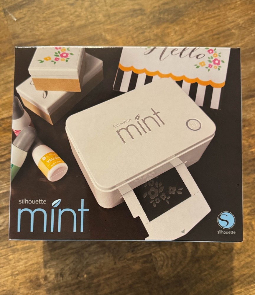 Silhouette Mint Custom Stamp Maker Complete Kit Crafters NIB!  Never Opened!