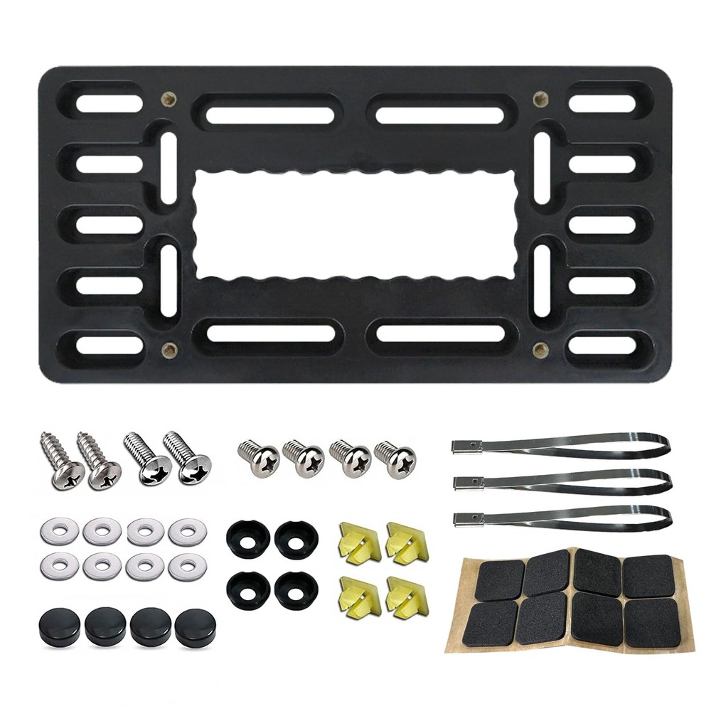 CHRYMUM License Plate Bracket Holder, No Drill Front Bracket...