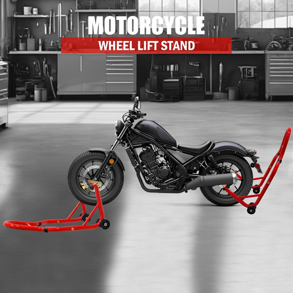 Motorcycle Stand Lift 880 lbs Front & Rear Fork Stand Spoolift Paddock Swingarm