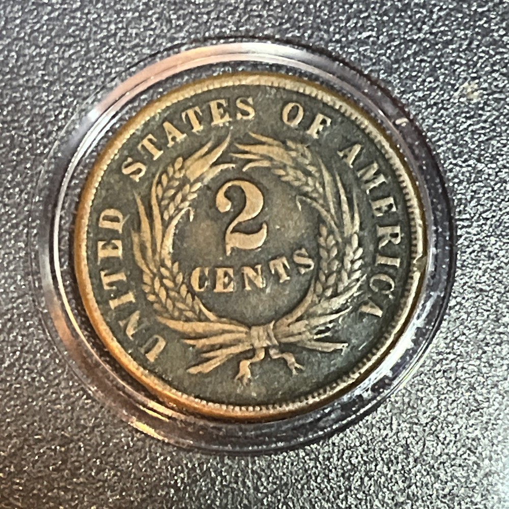 1864-1865 2 Cent Pieces / Set Of 2 Nice Coins