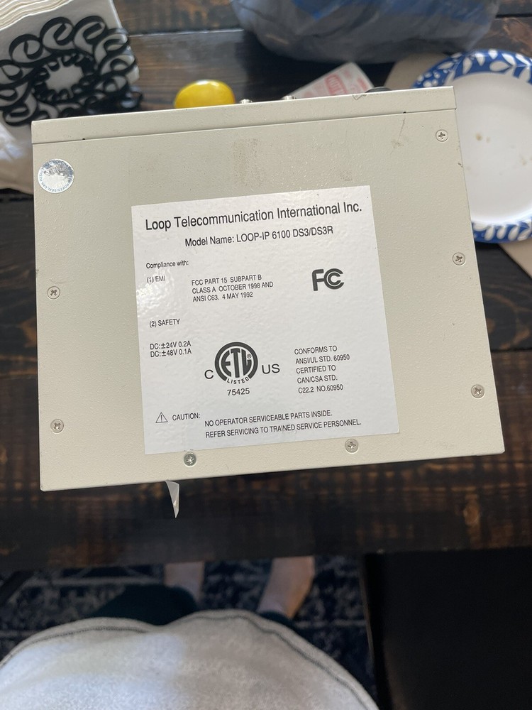 Loop-IP6100 6100-DS3R Ethernet Interface - LOOP TELECOMMUNICATIONS INTERNATIONAL