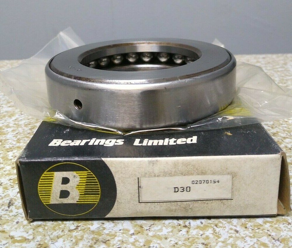 Bearings Limited,D30,Thrust Ball Bearing NOS