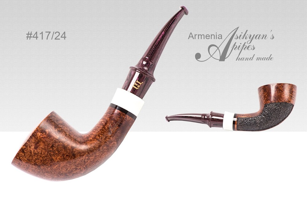 Asikyan Pipe#417/24 Dublin SmoothRusticated   Hand Made