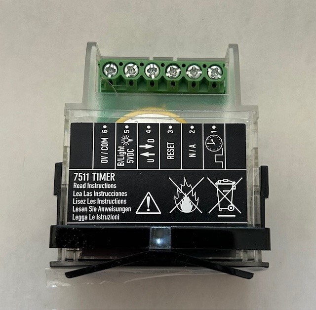 TIMER QUAD MODES, Timer 10 ~ 240VAC, 5 ~ 110VDC DIN Rail Mfr. Part #: 7511