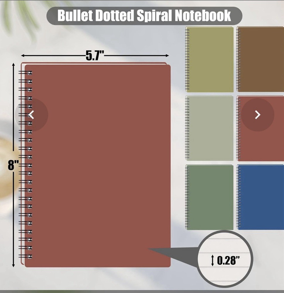 Hey Place Journal Hardcover Spiral Bound Notebook Note Taking Work Office & Home