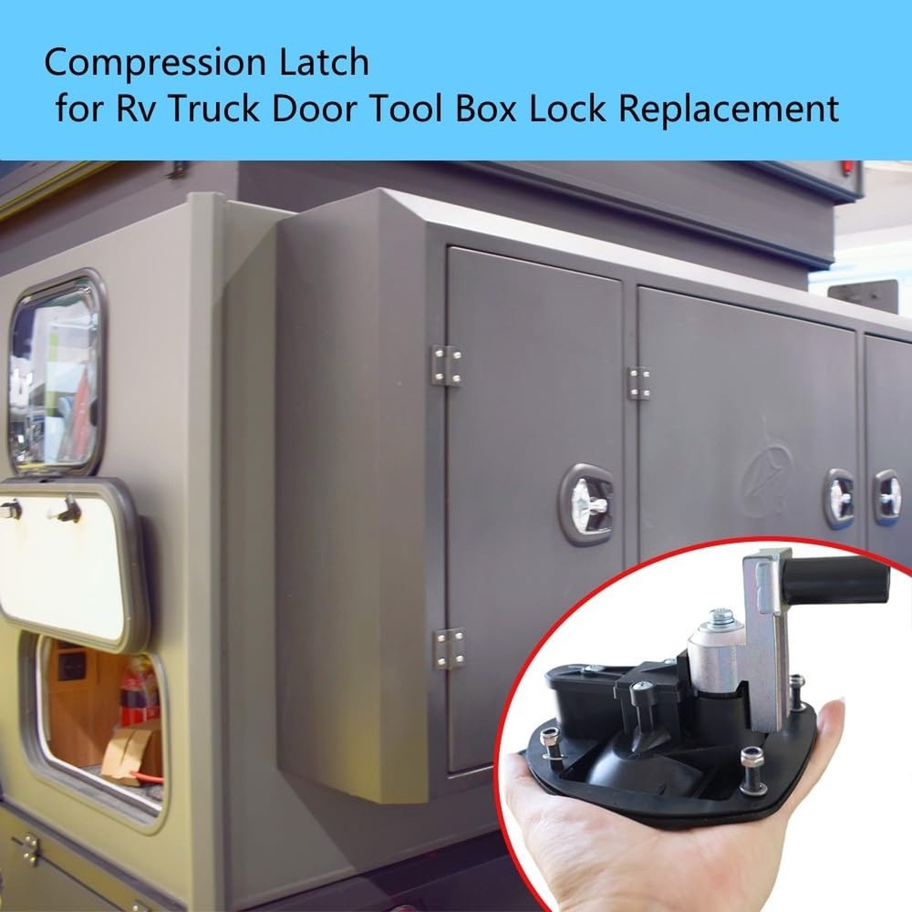 Single Point Compression Latch for Underbody Truck Tool Box Replacement Latch...