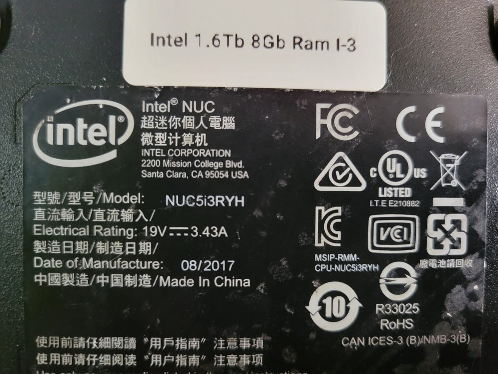 Solo Bitcoin Node Umbrel Server 8gb 1.6tb Intel I3