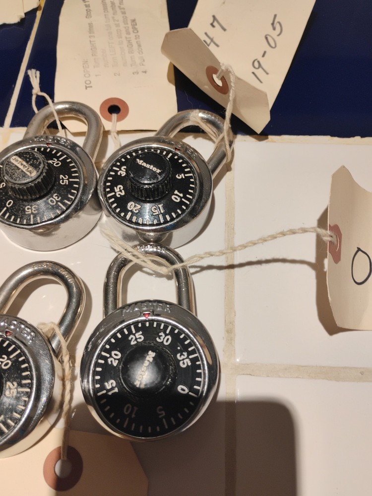 Lot Of (6) Master Combination Locks