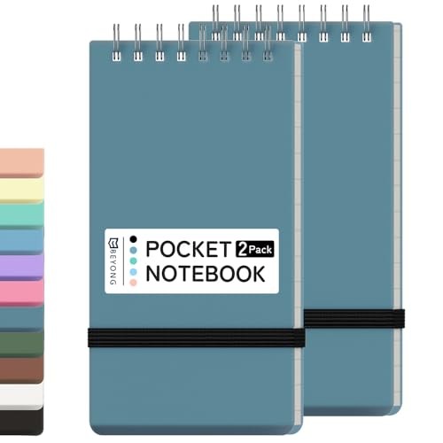 Small Pocket Notebook Journal, Mini Notepad Spiral Notebooks Note Pads for