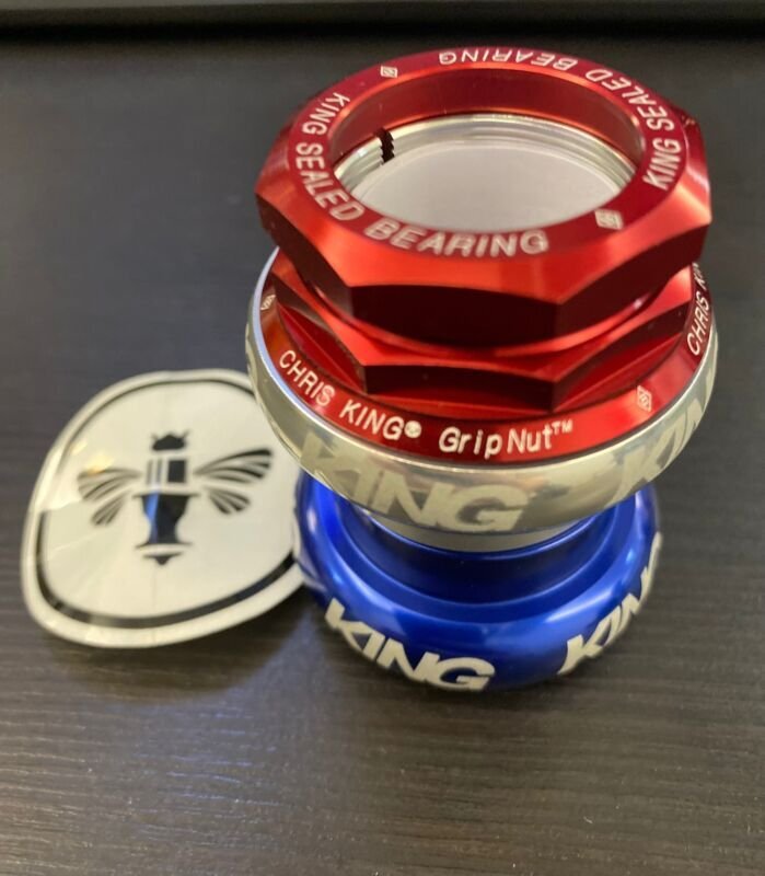 CHRIS KING GRIPNUT THREADED BOLD HEADSET 1-1/8" BROMPTION NEW
