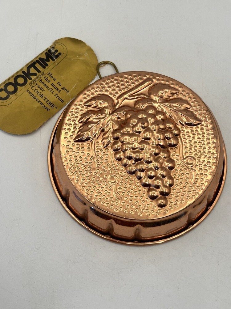 Copperware Mold Cookware Or Decorative Piece By Cooktime Grape Cluster