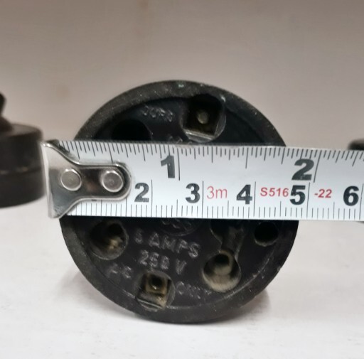 Vintage Old 4 Pcs Electrical Bakelite Switch & 1 Socket made in India.