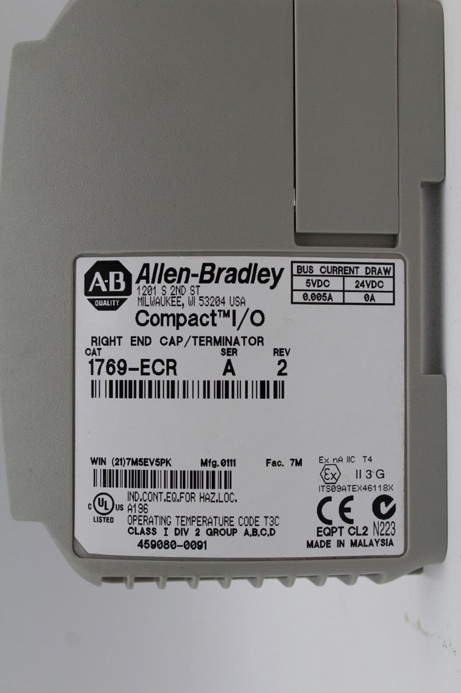 Allen Bradley 1769-ECR End Cap