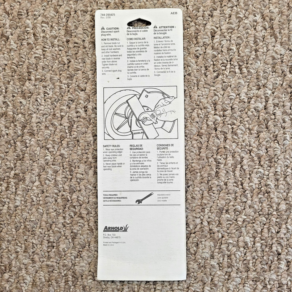 Arnold Edger Blade For Yard-Man 9" x 2 1/2" AEB-409 NEW